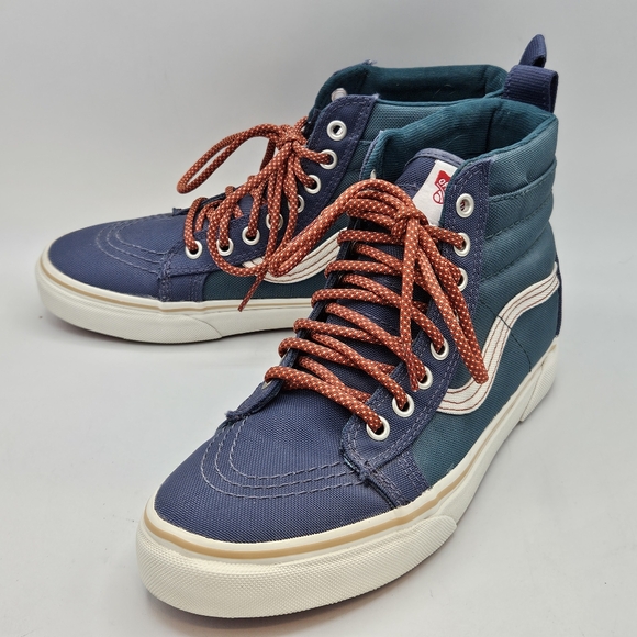Vans sk8-hi MTE DX colorblock blue green hightop sneakers size 7 in m / 8.5 in w - Picture 11 of 16